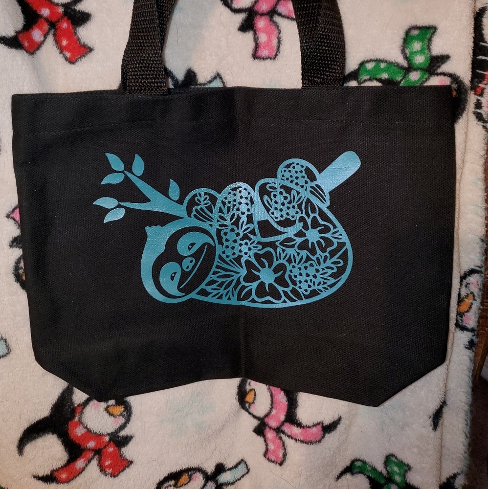 Sloth mandala tote